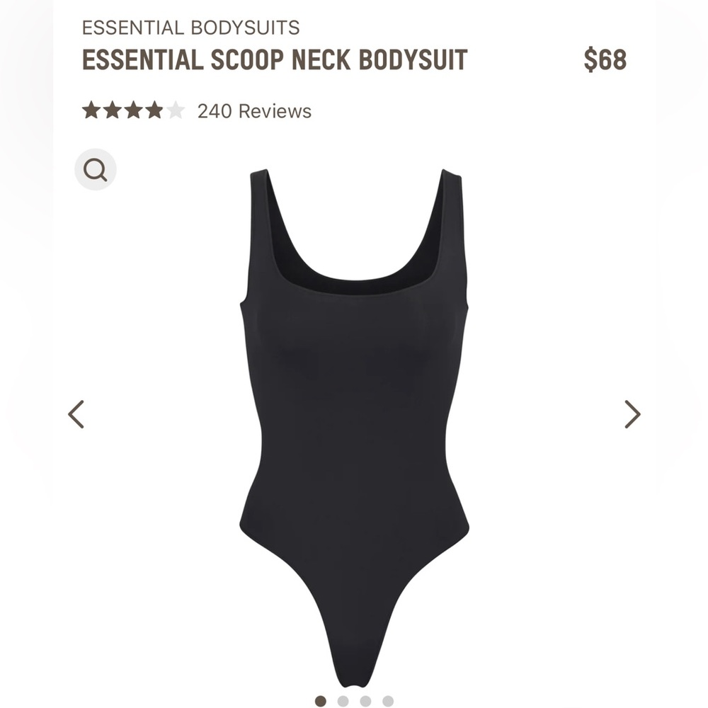 NWT Skims Essentials Scoop Neck Bodysuit - L/XL